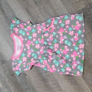 Swiggles Gray Floral Dress 4T